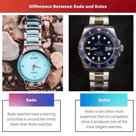 rolex vs rado watch